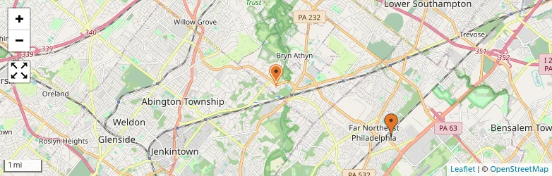 Related schools map