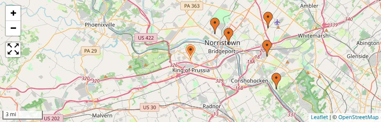 Related schools map