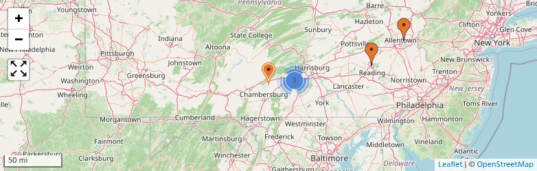 Related schools map