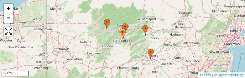 Related schools map