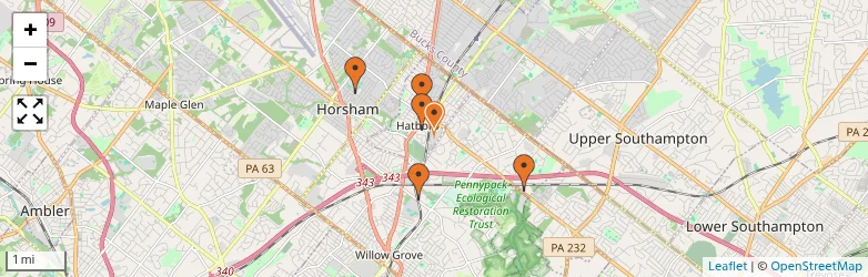 Related schools map