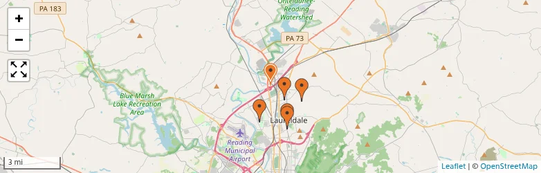 Related schools map