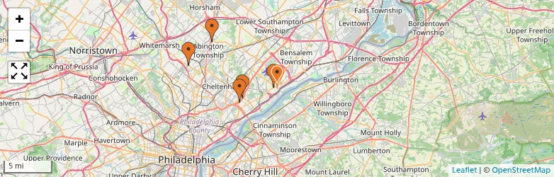 Related schools map