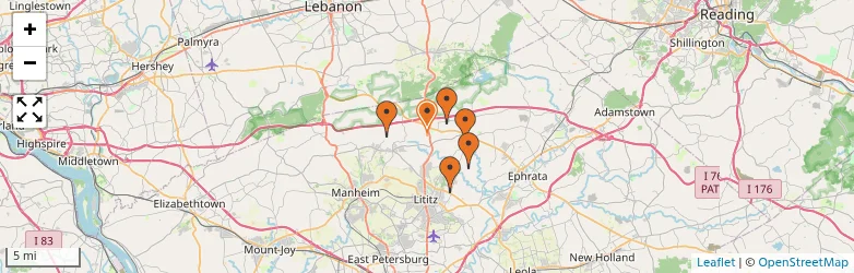 Related schools map
