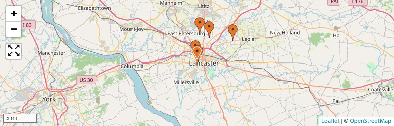 Related schools map