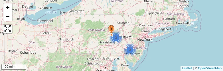 Related schools map