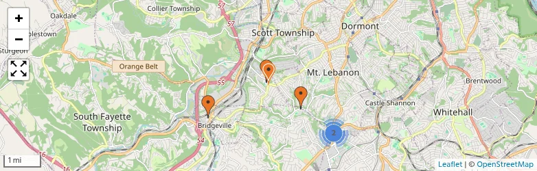 Related schools map