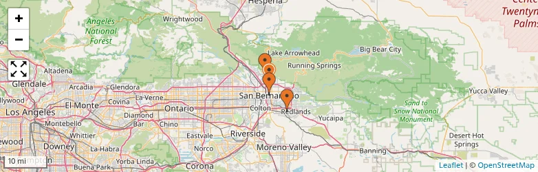 Related schools map