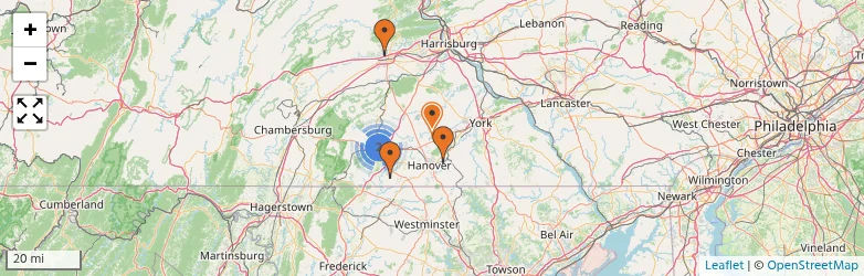 Related schools map