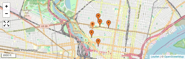 Related schools map