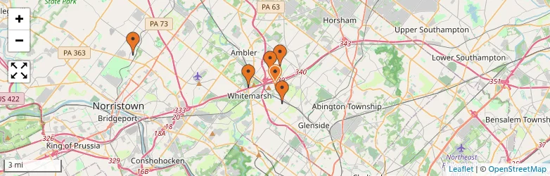 Related schools map
