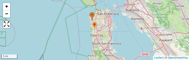 Related schools map