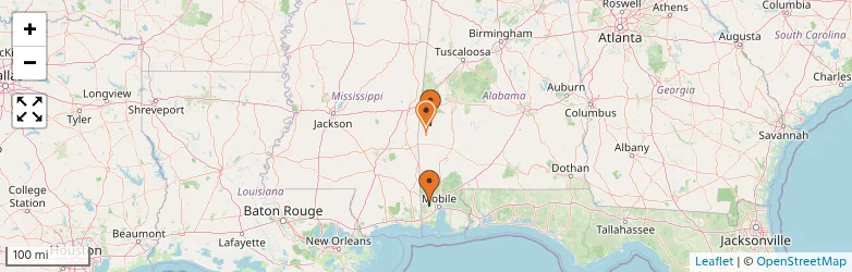 Related schools map