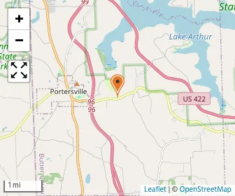 Map of Portersville Christian School