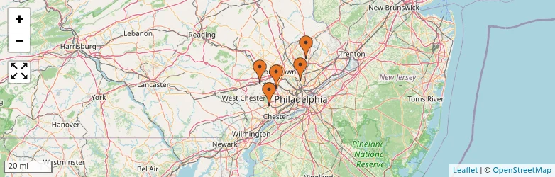 Related schools map