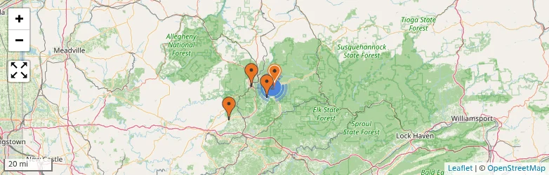 Related schools map
