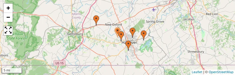 Related schools map