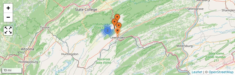 Related schools map
