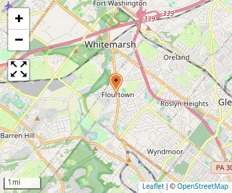 Map of Schoolhouse In Flourtown