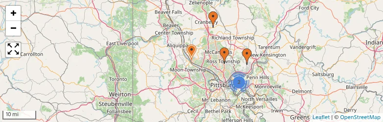 Related schools map