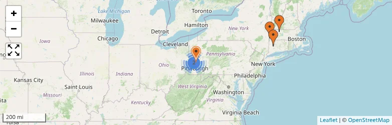 Related schools map