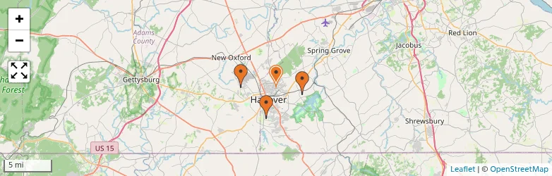 Related schools map