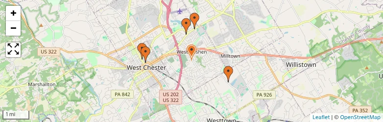Related schools map