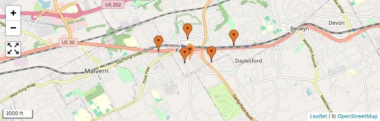 Related schools map