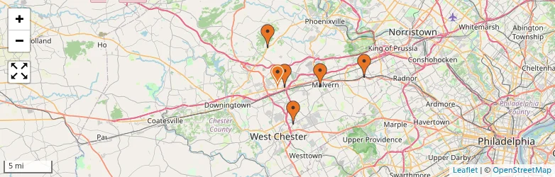 Related schools map