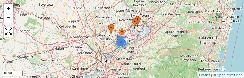 Related schools map