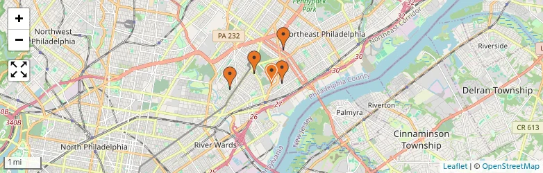 Related schools map