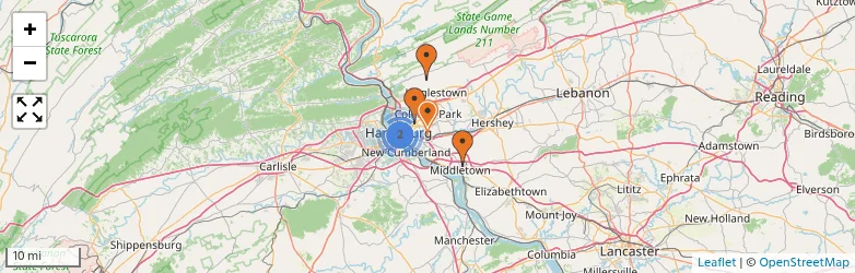 Related schools map