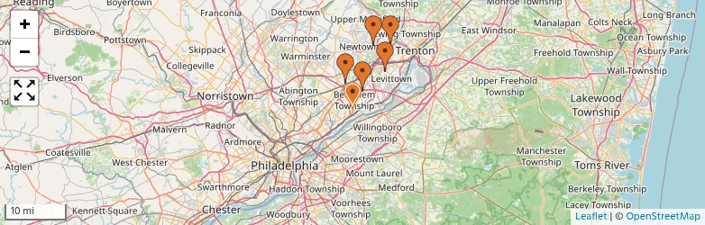 Related schools map