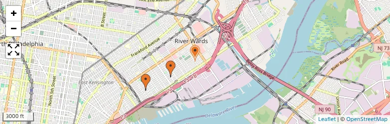 Related schools map