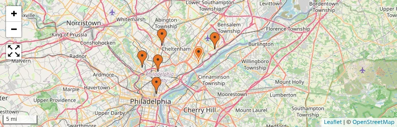 Related schools map