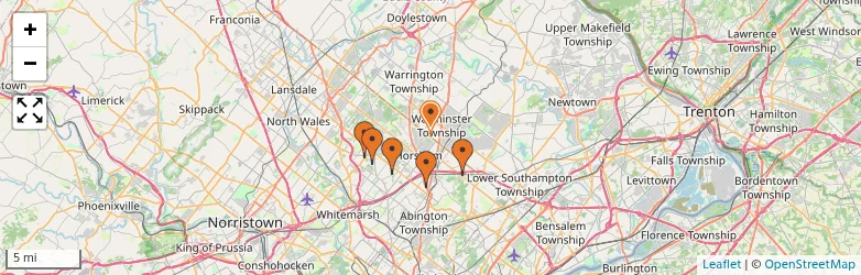Related schools map