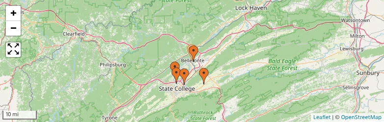 Related schools map