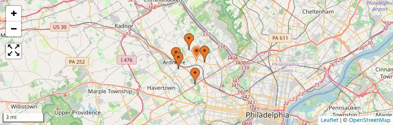 Related schools map
