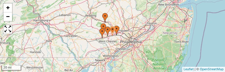 Related schools map