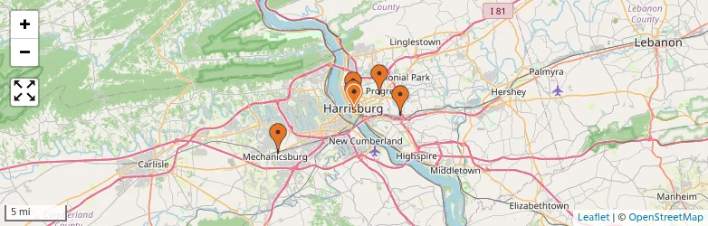 Related schools map