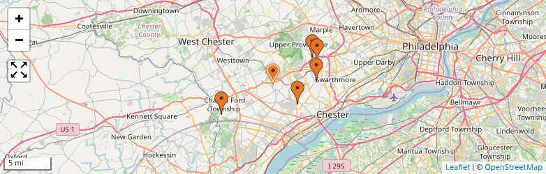 Related schools map