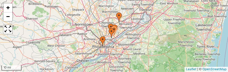 Related schools map