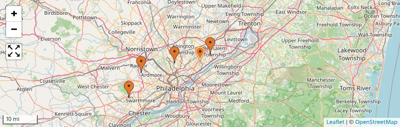 Related schools map