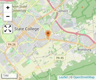 Map of State College Friends School