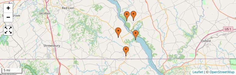 Related schools map