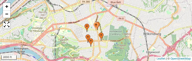 Related schools map