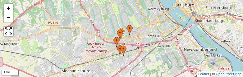Related schools map