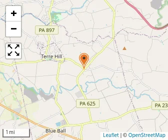 Map of Terre Hill Mennonite High School