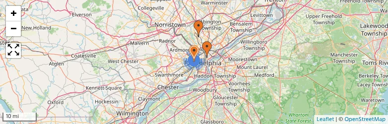 Related schools map