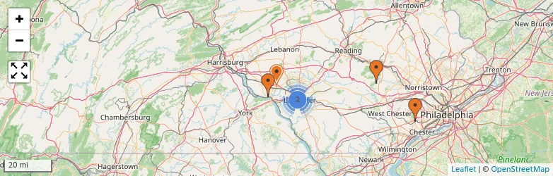 Related schools map